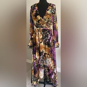 Spy Zone Exchange floral animal print maxi dress